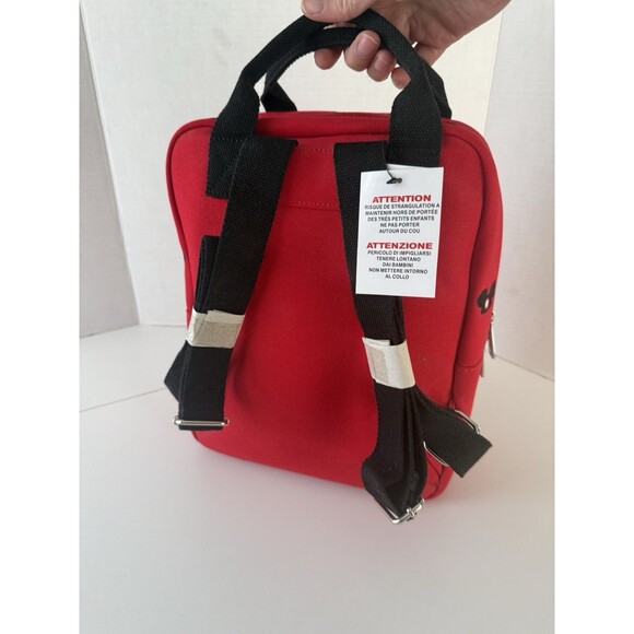 Disney Parks 2020 Mickey Mouse Ears Loungefly Backpack Red Canvas Authentic NWT main image 10